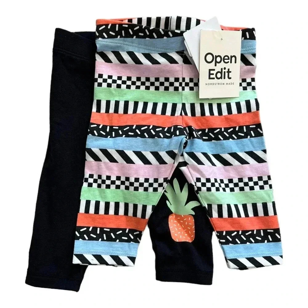Open Edit Boho Summer Baby Pants Set 3 months